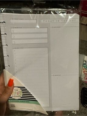 The Happy Planner Daily and notes Planner Pages - classic size